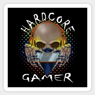A skull gamer Sticker